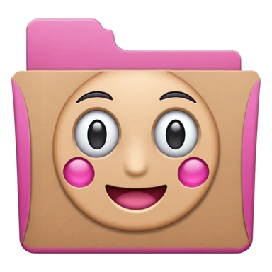 file folder pink sticker