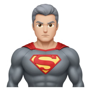 Gray superhero  sticker