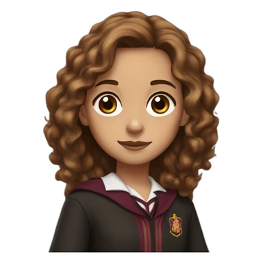 Hermione Granger with brown eyes sticker