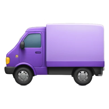 Delivery car with violet accents sticker