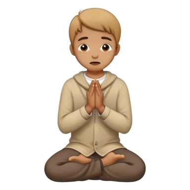 Begging on hands and knees sticker