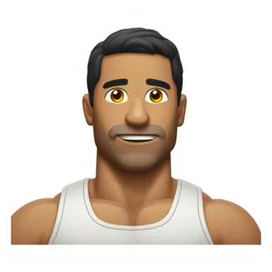 Jacked Latino dude sticker