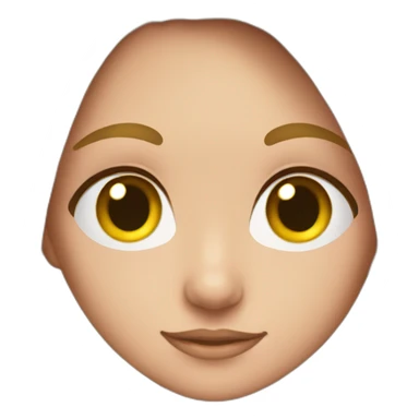 clever beautiful girl in anatomy sticker