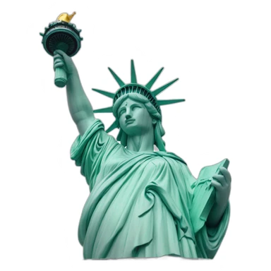 La Statue de la Liberté avec une glace sticker