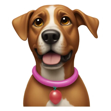 Dog made from balloon sticker