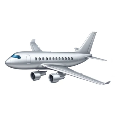 Iphone airplane emoji in greyscale sticker