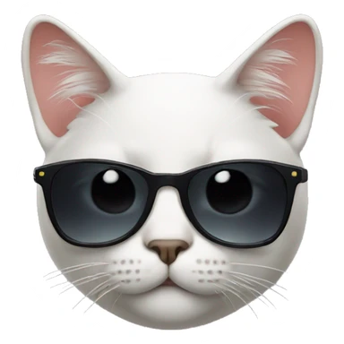 Cat with sunglasses sticker