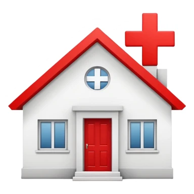 a house crossed out with a red cross sticker