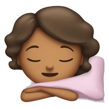 The girl is sleeping in bed sticker