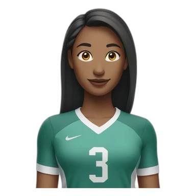 girl with nike pros volleyball shorts and long shirt sticker