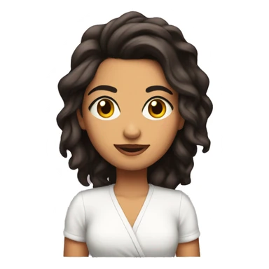 Chica piel morena clara  sticker