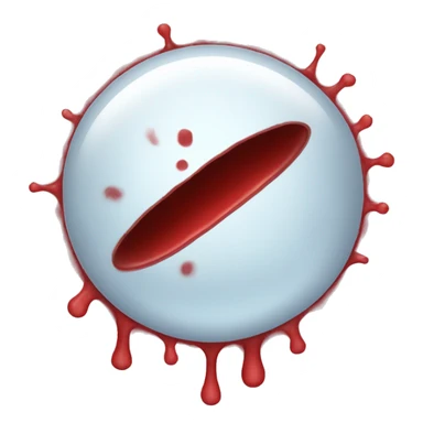 Platelet of blood sticker