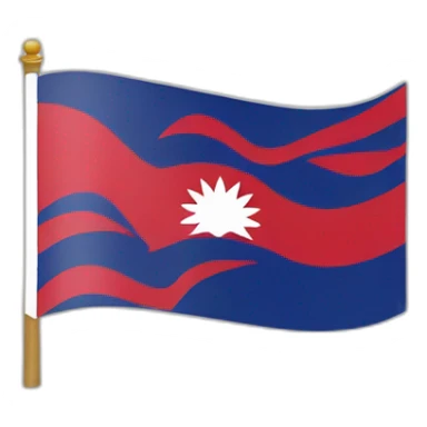 nepal flag sticker