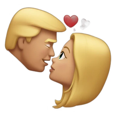 trump kissing his daughter, positivity, inclusiveness sticker