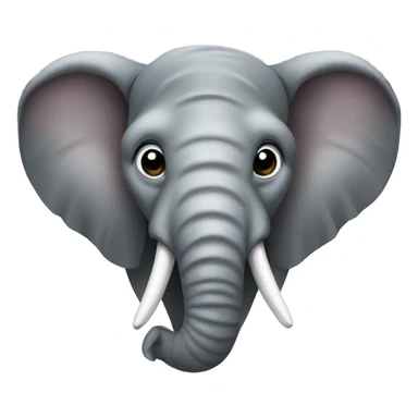 elephant head animal sticker