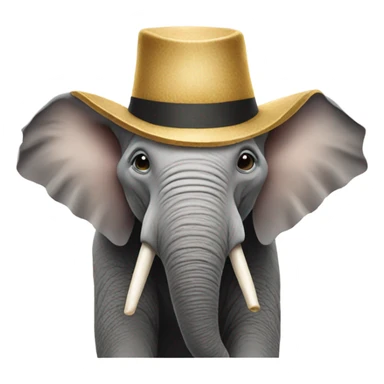 elephant in a hat sticker