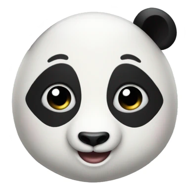 emoji head panda flirting sticker