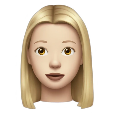 blonde Mia Goth sticker