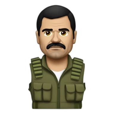 El Chapo commando sticker