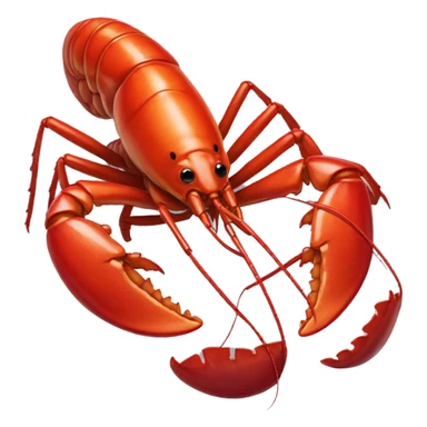 one lobster eating coralia sticker