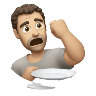 Greek man breaking a plate, yasso! sticker