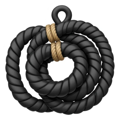 Black rope sticker