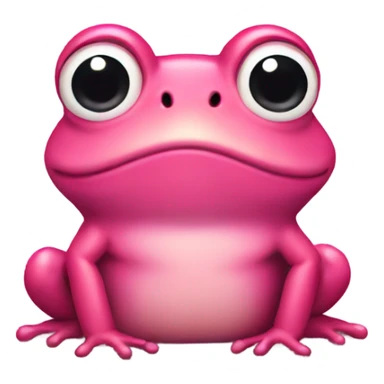 pink frog sticker
