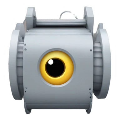 3D printer spool with eyes sticker