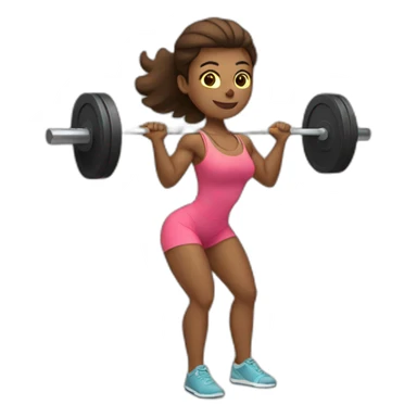  woman doing deadlift  sticker