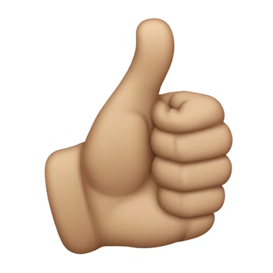 Thumbs down emoji reversed sticker