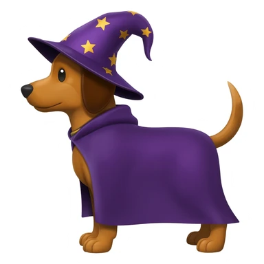 Dog wizard sticker