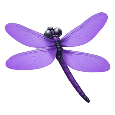 Purple dragonfly sticker