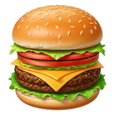 Hamburger sticker