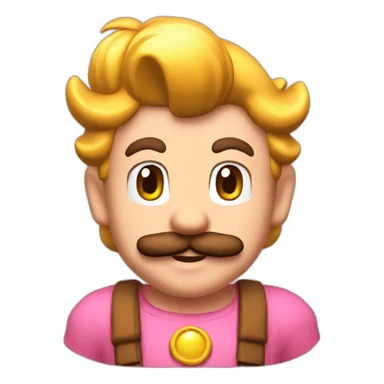 Mario love peach sticker