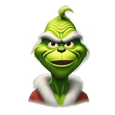 The grinch disliking darker colours sticker