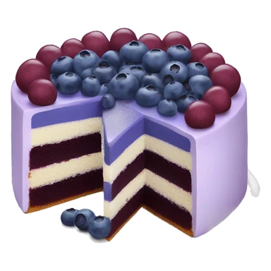 Blueberry cake sticker