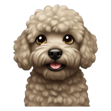 Black Mini pudle sticker