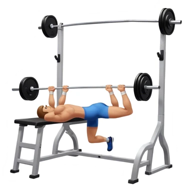 barbell bridge glute exercise sticker