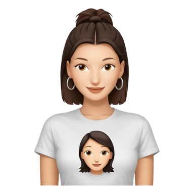 Bella hadid wear t-sihrt sticker