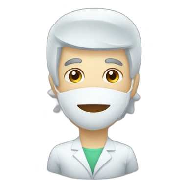 Farmacêutica atendendo idosa sticker