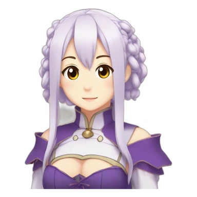 Emilia from ReZero sticker