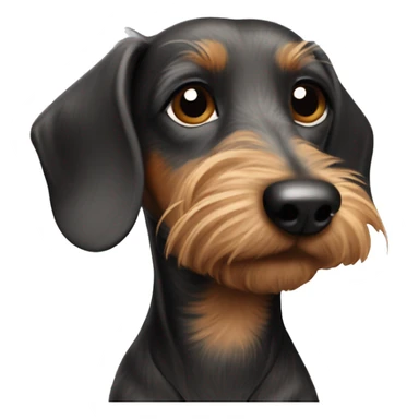 Wire haired dachshund ￼ sticker