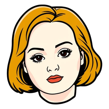 8k, 7000x7000px resolution, clean, smooth, thin lines, ultra detailed, hyperrealism, celebrity, best selling singer, Adele 2020. Glossy appearance, clean thin lines. sticker