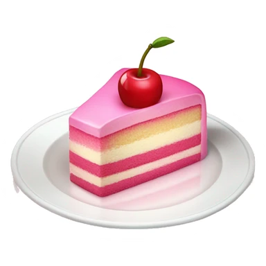 pinkCherry cake in Table， sticker