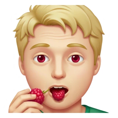 Putin eats a raspberry sticker