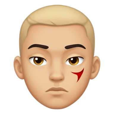 Bad boy met liteken op wang sticker