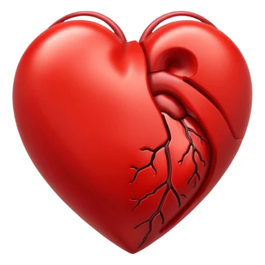 Toxic red Heart
 sticker