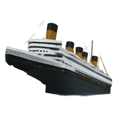 Titanic hitting iceberg  sticker
