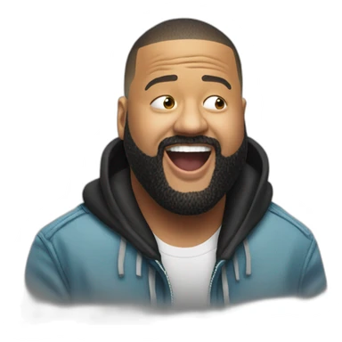 Dj khaled being dead of laugh sticker