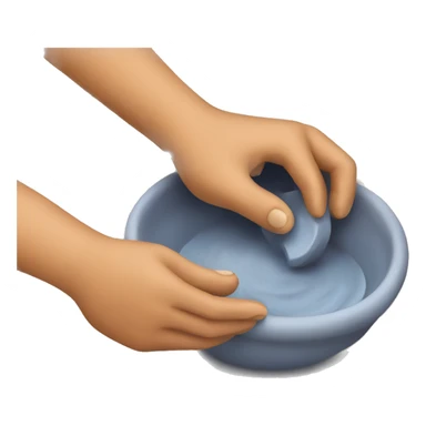 hands making pottery sticker